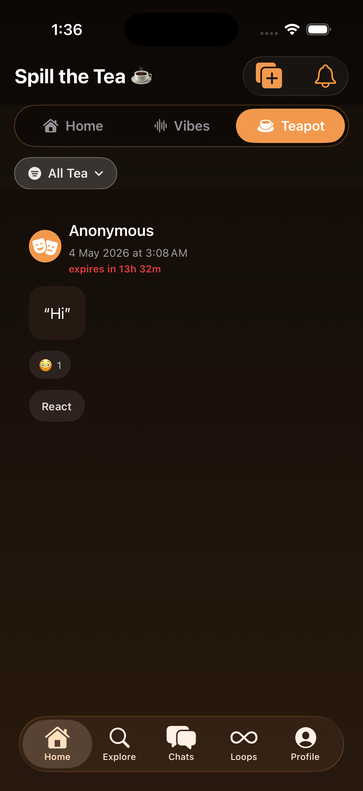 Spill the Tea โ Anonymous Posts