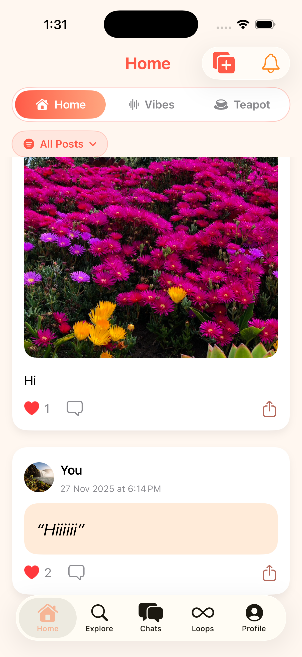 MyUniLoop Home Feed